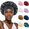 thumbnail image 1 of Yoyauz Satin Hat Sleep Hair Cap - Silk Hat, Suitable For Various Hairstyles, Equipped With Elastic Soft Band For Hair Care, 1 of 5