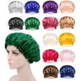 thumbnail image 1 of Yoyauz Satin Hat Sleep Hair Cap - Silk Hat, Suitable For Various Hairstyles, Equipped With Elastic Soft Band For Hair Care, 1 of 6