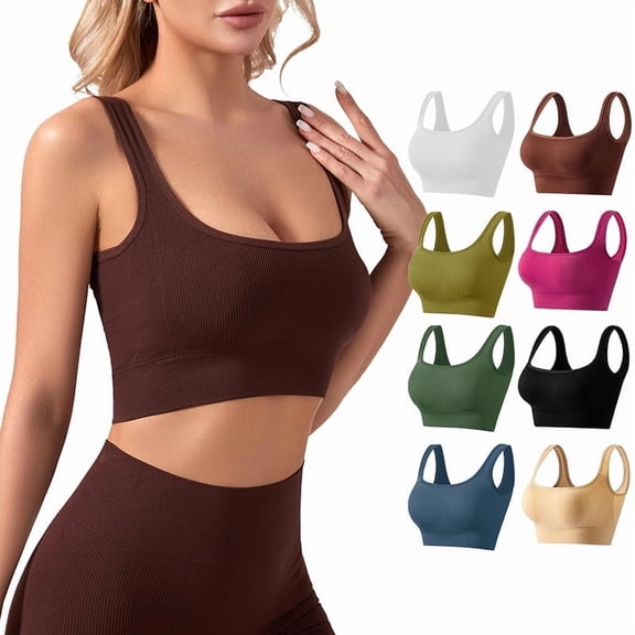 Yoyauz Seamless Sports Bra Without Steel Ring Yoga Bra, With Detachable Pad, Suitable For Women
