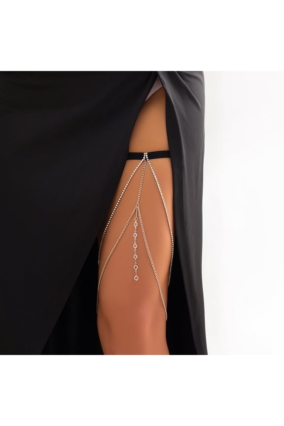 Sexy Thigh Chain Layered Leg Chain Body Chain Bohemian Bikini Party Body Chain Beach Hot Leg Chain Jewelry Ladies Girls