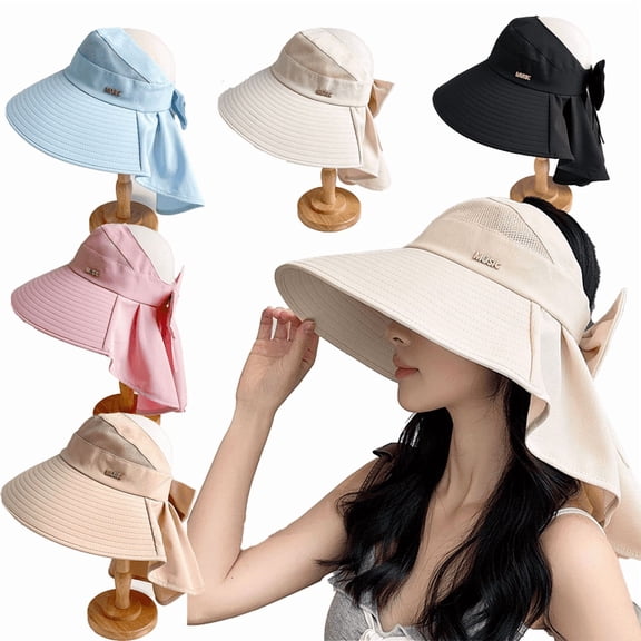 Yoyauz Summer Hat Women's Sun Hat Fishing Hat Wide brimmed Shawl Collar Flip UPF50+Sunshade Hat Beach