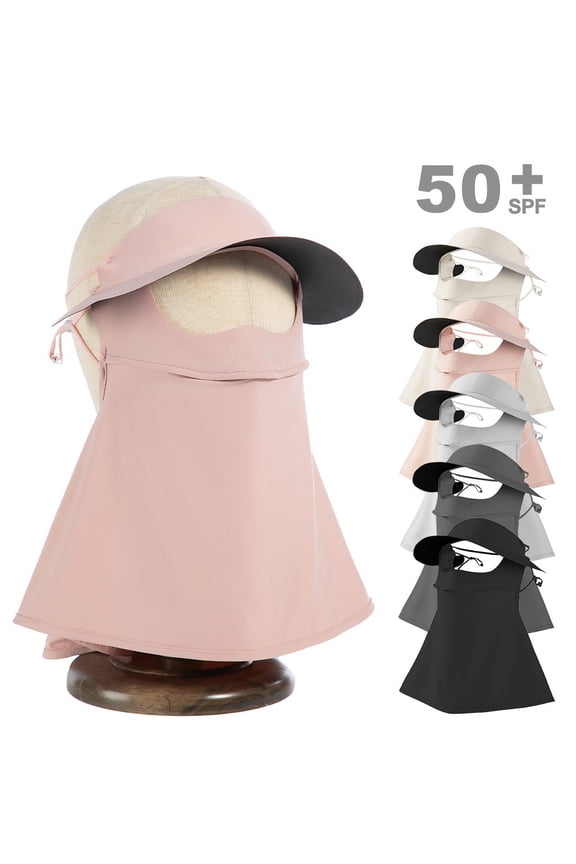 Sun Protection Veil anti-UV Sun Shield Ladies Girls Summer Hat Strap Eye Protection
