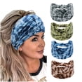thumbnail image 1 of Yoyauz Turban Headbands for Women Boho Wide Women's Hair Non Slip Twist Head Bands Headwraps Short Stretchy Thick Fashion Accessories, 1 of 3