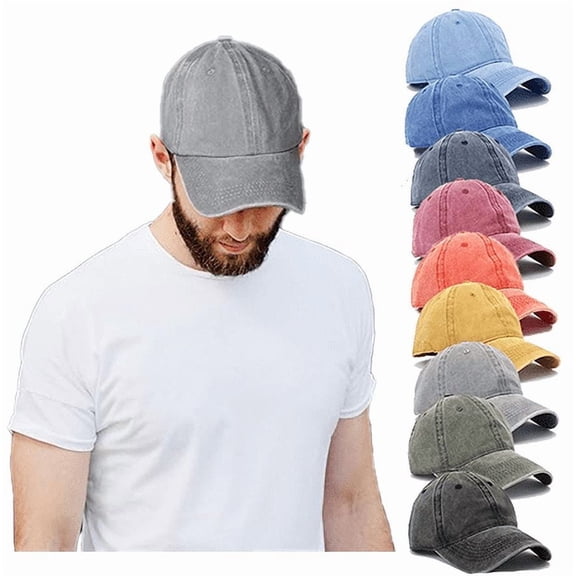 Yoyauz Unisex Vintage Baseball Cap Washed Distressed Plain Blank Baseball Hat Adjustable Dad Hat for Outdoor Sports
