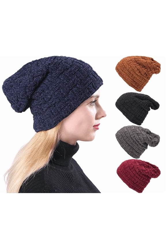 Warm Lazy Beanie - A soft Everyday Beanie With A Chunky Knit Fabric