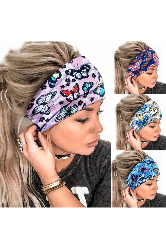 Wide Headbands for Women, Extra Large Turban Headband Boho Hairband Hair Twisted Knot Accessories
