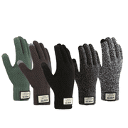 Yoyauz Winter Wool Lined Gloves, Men's And Women's Touch Screen Gloves, Knitted Elastic Warm And Cold Weather