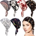 thumbnail image 1 of Yoyauz Women Cotton Hat Turban Beanie, Pretied Headwraps Headwear Scarves Beanies Covers Stretch Sleep Turban Hat, 1 of 8