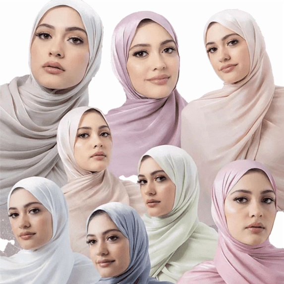 Yoyauz Women Solid Color Scarf, Long Lightweight Wraps Shawl Summer Sun-proof Beach Shawl Wrap Soft Fashion Scarf for Dresses