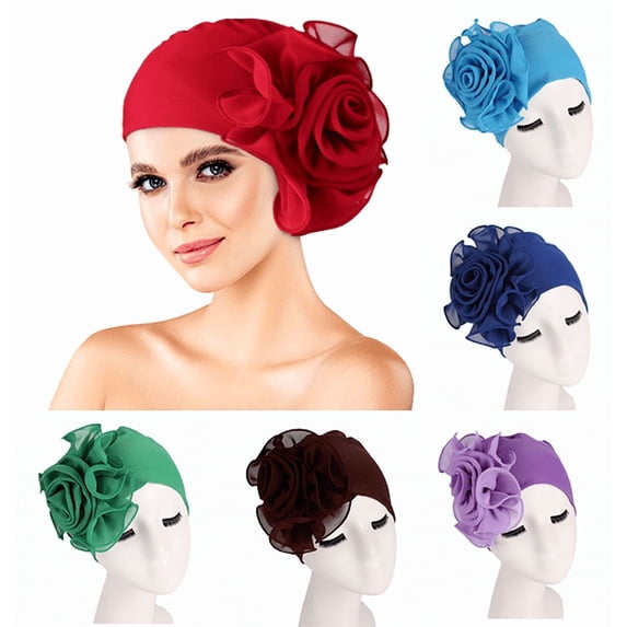 Yoyauz Women's Elegant Fashion Caps Chemotherapy Hats Beanies Muslim Hats Stretch bandana caps
