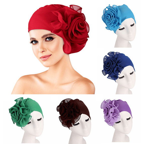 Yoyauz Women's Elegant Fashion Caps Chemotherapy Hats Beanies Muslim Hats Stretch bandana caps