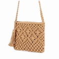 thumbnail image 1 of Yoyauz Women's Grass Woven Beach Bag - Women's Beach Handmade Woven Handbag, Summer Mesh Hollow Shoulder Bag, Suitable for Holidays, 1 of 5