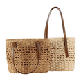 thumbnail image 1 of Yoyauz Women's Grass Woven Beach Bag - Women's Beach Handmade Woven Handbag, Summer Mesh Hollow Shoulder Bag, Suitable for Holidays, 1 of 5
