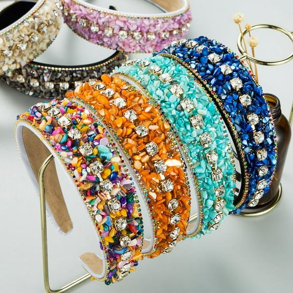 Yoyauz Women's Headbands Pearl Crystal Knot Headband Rhinestone Embellished Gemstone Headband Women's Christmas Holiday Hair Accessories Holiday Party Gifts