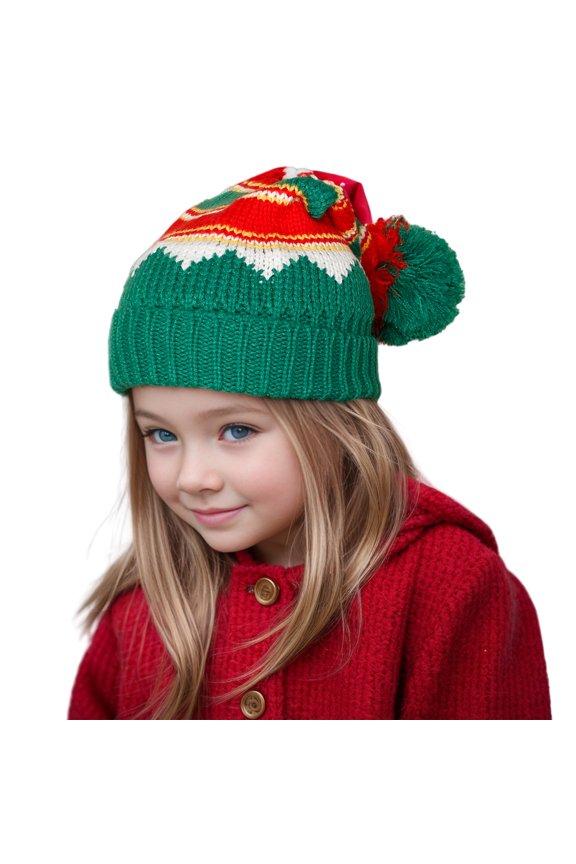 Women's Santa Hats Adult Unisex Classic Knitted Warm Beanie for New Year's Holiday Party Hats