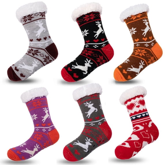Yoyauz Women's Slippers, Plush Socks, Fluffy And Comfortable, Cabin Warm, Soft And Thick In Winter, Comfortable Wool Non-Slip Home Socks