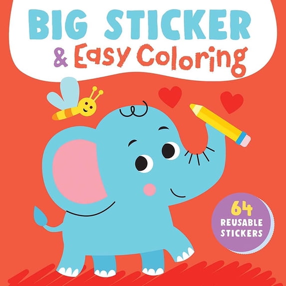 Yoyo Big Sticker & Easy Coloring Big Sticker & Easy Coloring (Elephant ...