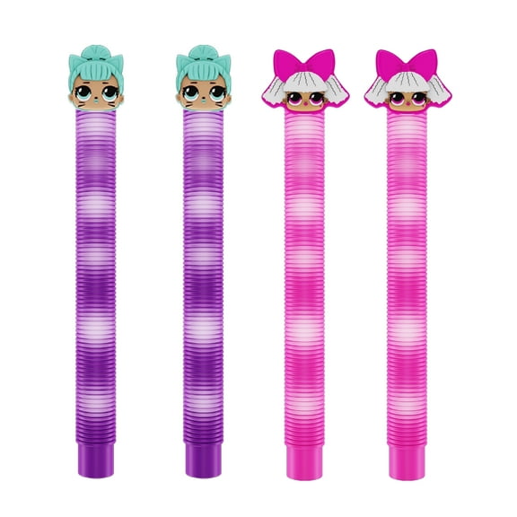 Yoyo World, Krunch Pop Glow Tubes Lol Surprise, Sensory Toy, Kids, 4 Piece Set, Unisex