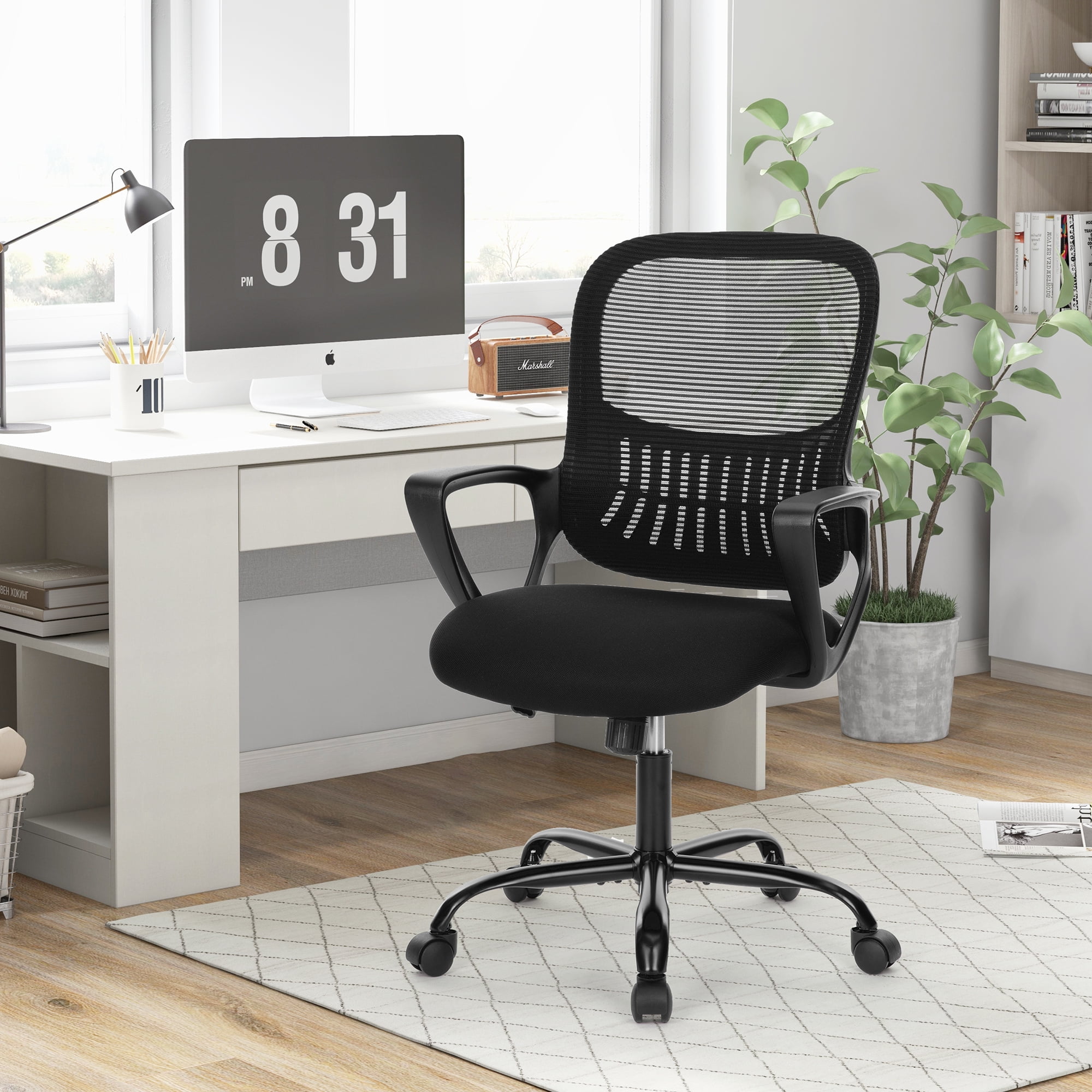 Yangming Ergonomic Desk Chair with Lumbar Support for Home Office Computer Room Study Bedroom 250lbs Pink Walmart