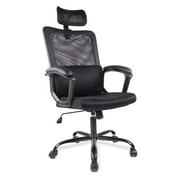 Yoyomax Office Chair Ergonomic Office Chair High Back Mesh Computer Chair with Adjustable Headrest, Black