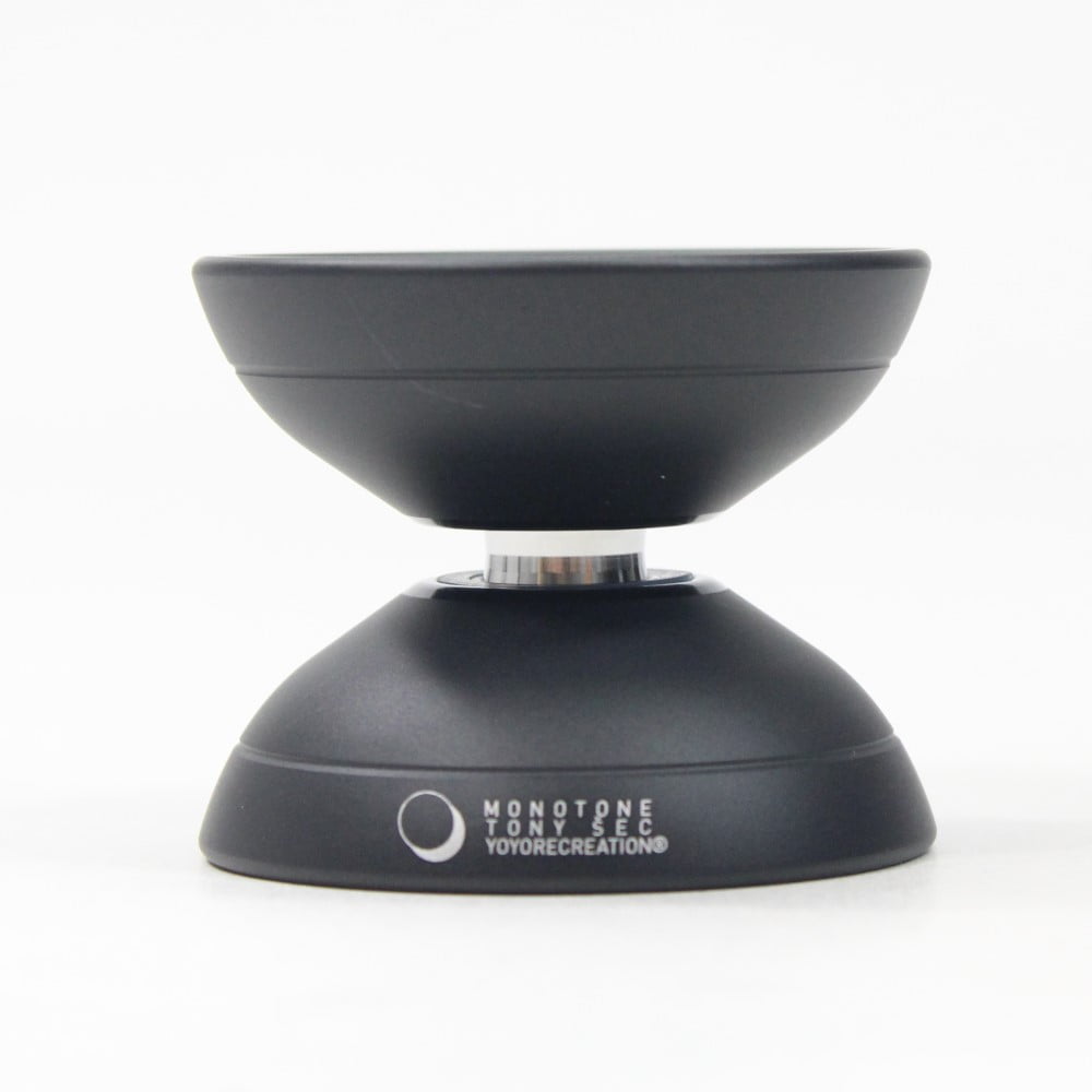 Yoyorecreation Monotone Yo-Yo - Mono-metal - Czech technician Tony Šec Signature YoYo (Black)