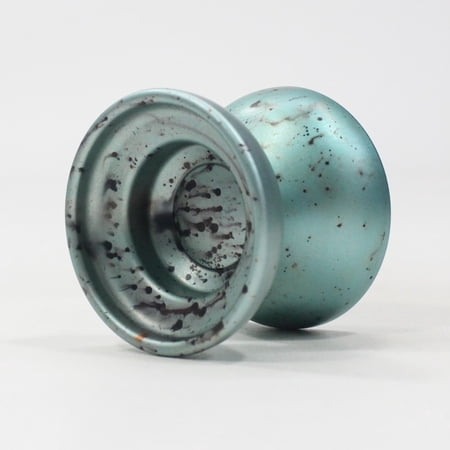 Yoyorecreation SYFO Yo-Yo - "SecondYoyoFromOregon" Mono-Metal YoYo (Blue Black Splash (Hiro Irifune Edition))