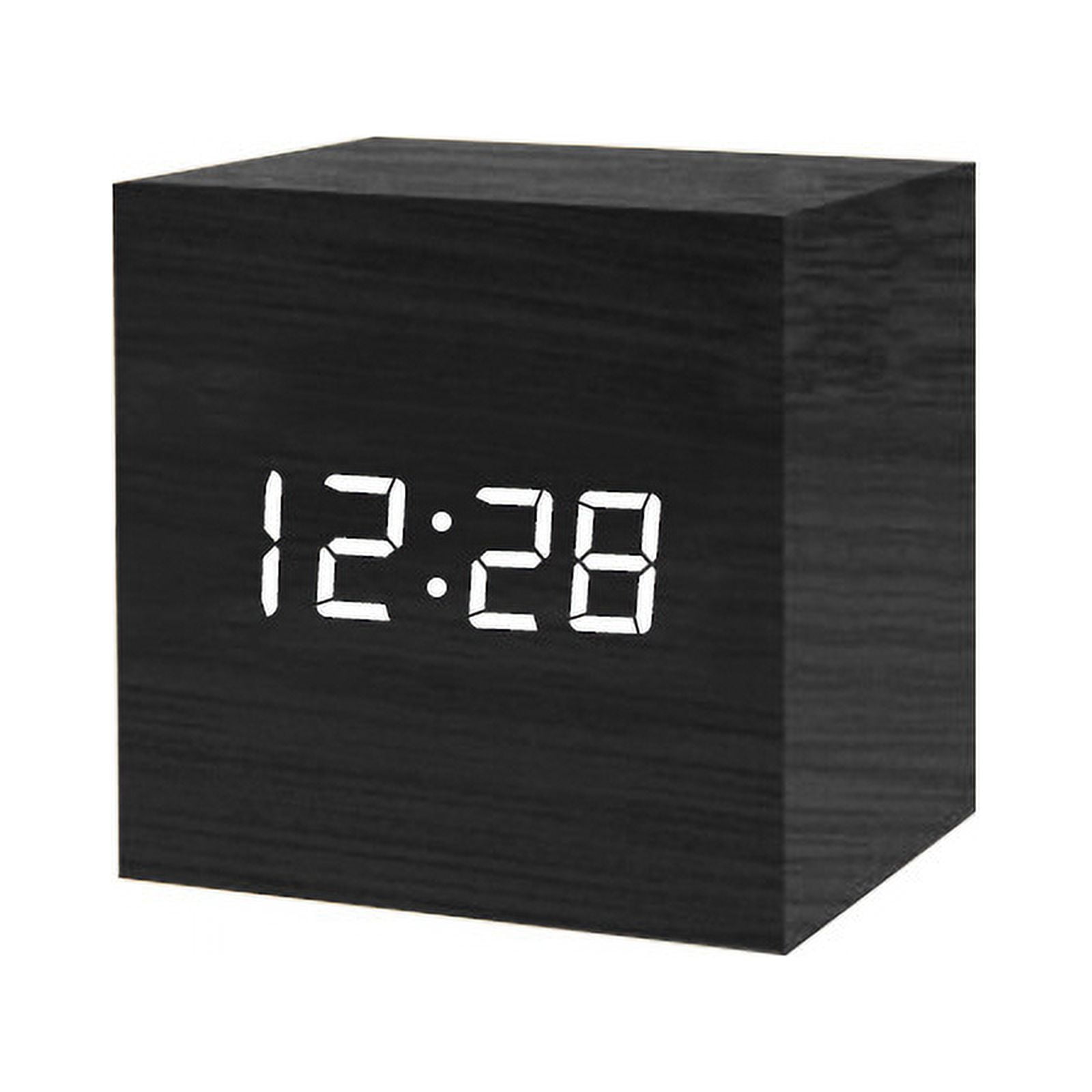 Yozhu Cube Led Click Clock Alarm Clock With Sound Activation (time