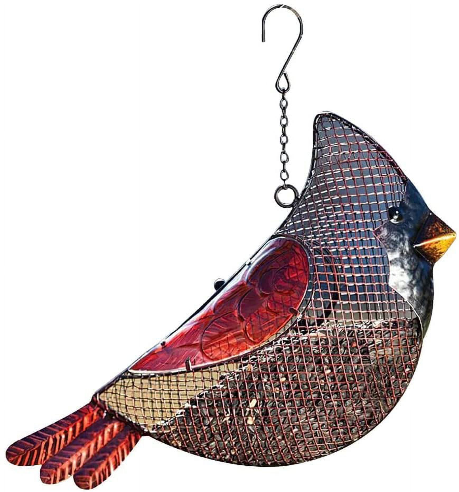 Yozhu Garden Bird Feeder, Bird Shaped Hanging Dispenser Decorative Bird