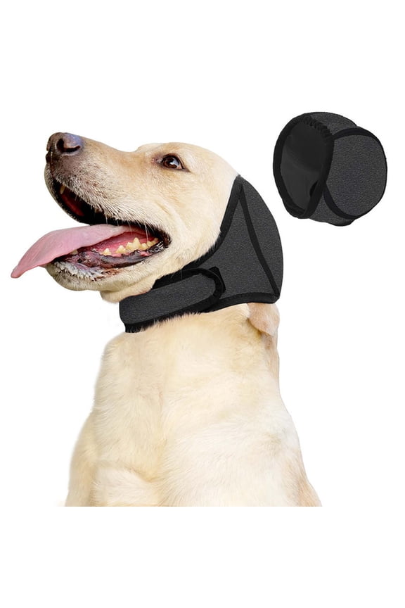 1 Pcs Dog Ear Protectors, Waterproof Pet Earmuffs for Winter Swimming, Noise Cancelling Ear Muffs for Small Breed Dogs Gift(Gray)