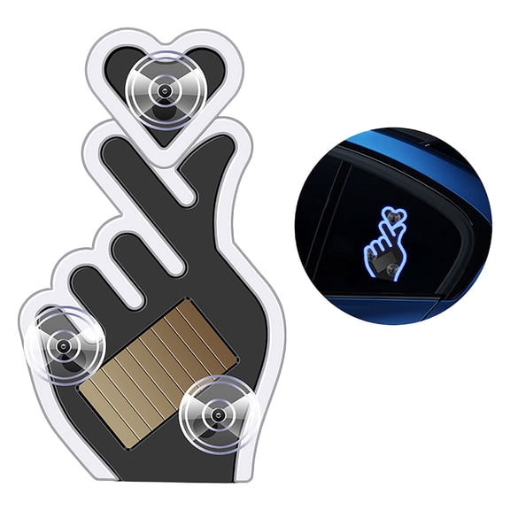 Yoziaaoa 1 Pcs LED Ambient Light, Solar Powered Triangular Window Lamp, Wireless Interior Decor for Bedroom, Desk, Shelf