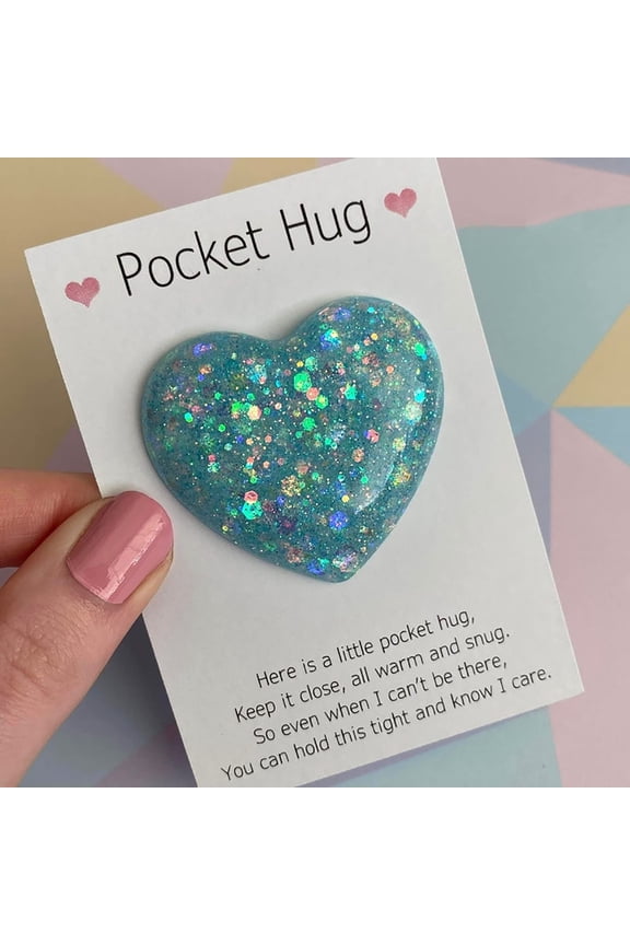 1 Pcs Pocket Heart Gift, Small Thoughtful Keepsake, Anxiety Support Token, Encouragement Care Present
