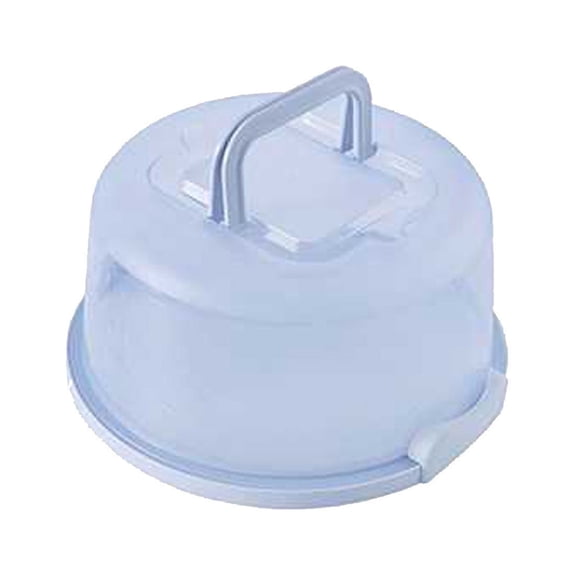 Yoziaaoa 1 pcs Cake Carrier Round Cake Stand Plus Height Cake Container with Handle, Lid Reusable Package Box for Transporting Desserts,Pie,Toast,Fruit