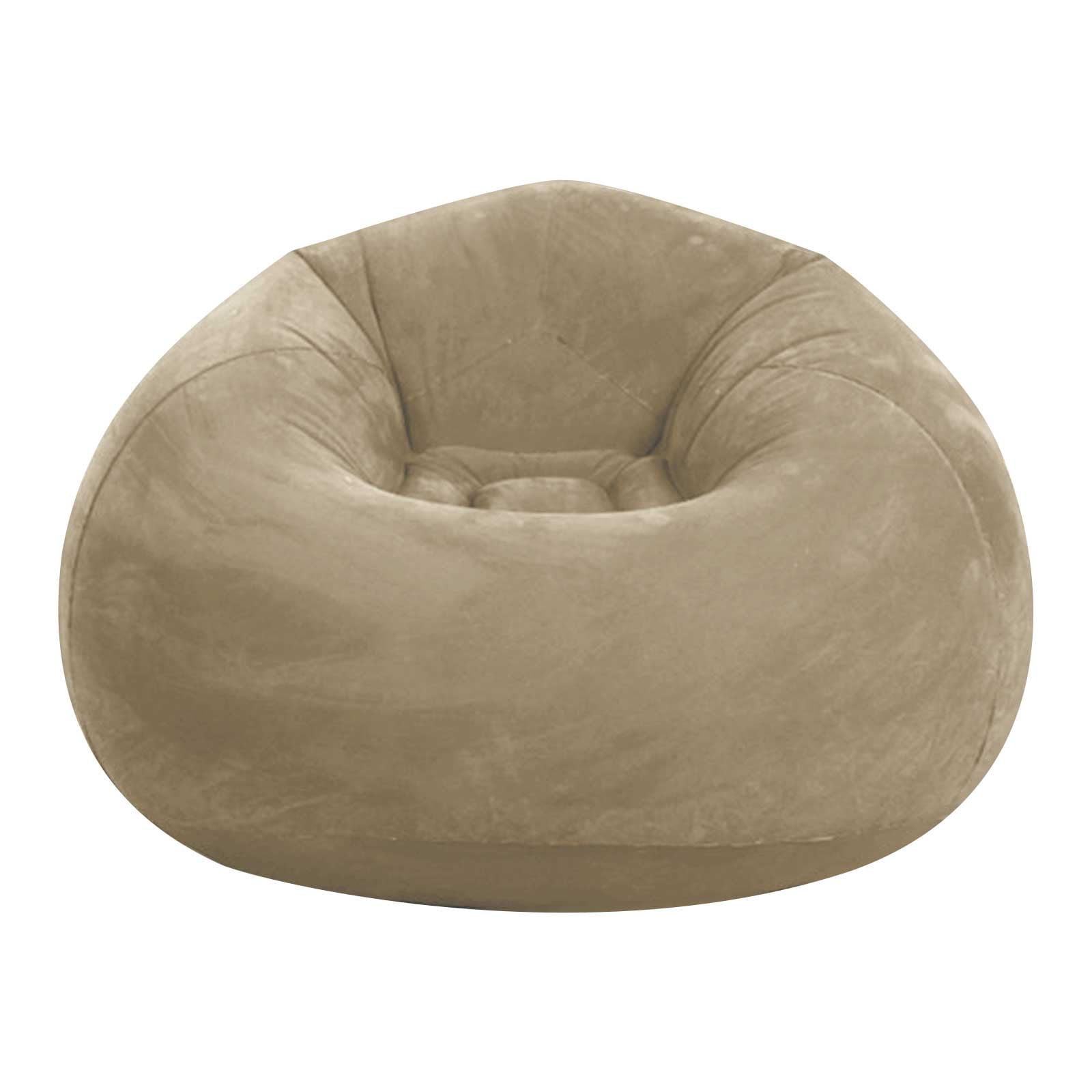 Yoziaaoa 1 pcs Inflatable Bean Bag Chairs Outdoor Blow up Camping Chairs Inflatable Lazy Sofa Folding Portable Bean Bag Loungers Couch for Adults Kids