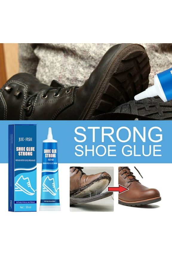 1 pcs Professional Shoe Glue for Sole & Heel Repair - 50ml Strong Waterproof Adhesive for Leather, Rubber, Boots, Sneakers | Transparent Flexible Film | Instant Fix Glue