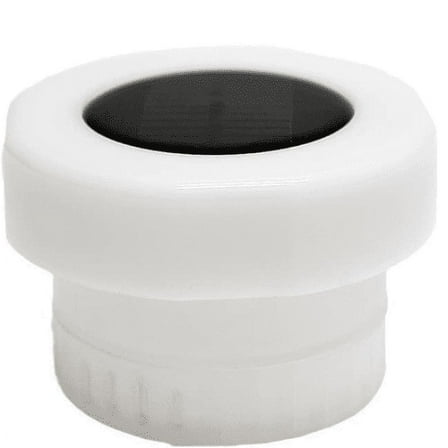 Yoziaaoa 2 pcs Swimming Pool Chlorine Dispenser with Solar Light Floating Automatic Dosing Device