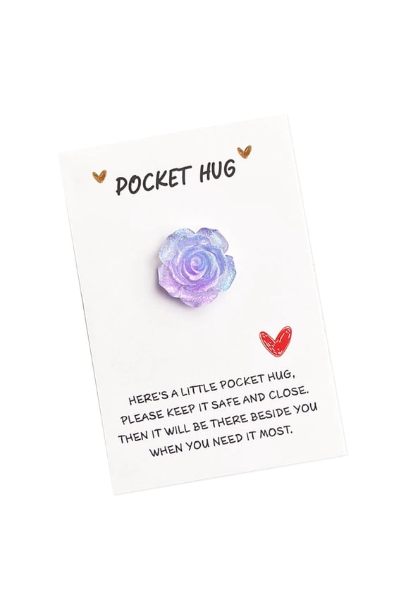 3 Pcs Gradient Glitter Rose Pocket Cuddle Card, Unique Design for Valentine's Day and Anniversaries, Heartfelt Romantic Gift with Personalization Space, Eye Catching Glitter Effect