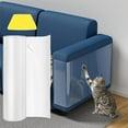 thumbnail image 1 of Yoziaaoa 3 Pcs Self-Cutting Feline Scratch Guard Mat, Invisible Protective Sheeting For Your Valuable Furniture Surfaces, Strong Sticky Backing For Simple Installation(Clear), 1 of 6