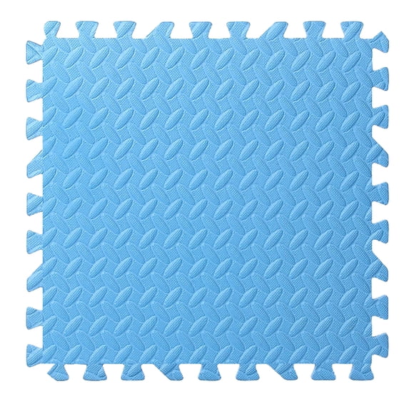 Yoziaaoa 4 pcs Interlocking Foam Floor Tiles,Extra Thick Non-Slip Puzzle Exercise Mat for Gym & Home Workouts,Easy to Clean Play Mat