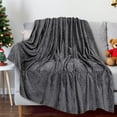 thumbnail image 1 of Yoziaaoa 5 Pcs Versatile Holiday Themed Lap Robe Featuring Breathable Design, Perfect for Sofa Use and Seasonal Gift Giving(Gray), 1 of 6