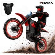 Yozma IN10 2600W Electric Dirt Bike for Adults, 40 MPH Off-Road Electric Motorcycle, 48V 23.4Ah Removable Battery, 53-Mile Max Range, Hydraulic Brakes, Full Suspension, Matte Red