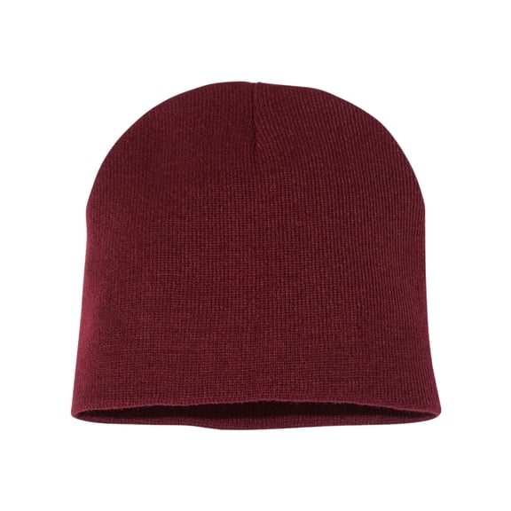 Yp Classics Beanie 100% Acrylic, Hypoallergenic Soft Knit Cozy Solid Winter Hat (Maroon)