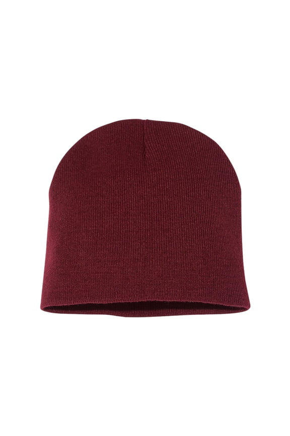 Yp Classics Beanie 100% Acrylic, Hypoallergenic Soft Knit Cozy Solid Winter Hat (Maroon)