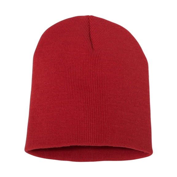 Yp Classics Beanie 100% Acrylic, Hypoallergenic Soft Knit Cozy Solid Winter Hat (Red)