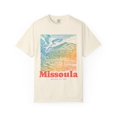 Yrill Missoula Osprey & Trout Coral Red Lettering Comfort Colors 1717 ...