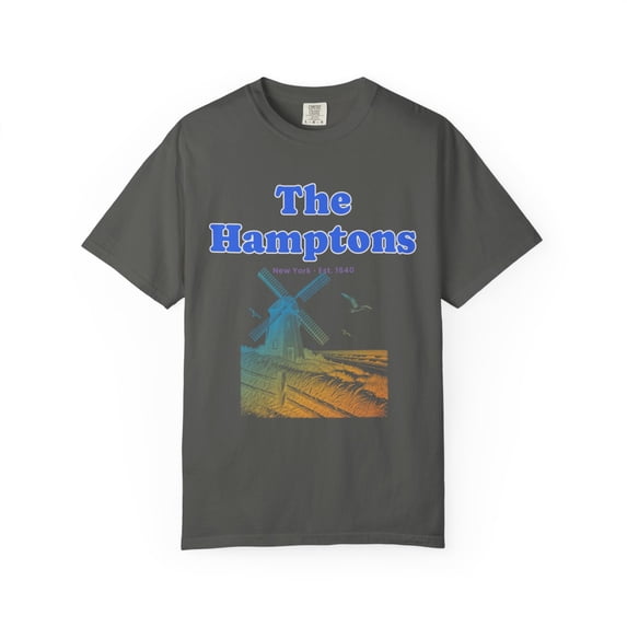 Yrill The Hamptons Windmill Cobalt Blue Lettering Comfort Colors 1717 ...