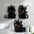 thumbnail image 1 of Yrmaups 2Pcs Cat Hand Towels, Cute Embroidered Cat Towels, Soft Absorbent Kitchen Towels, Coral Fleece Bathroom Towels for Kitchen and Bathroom Decor, 1 of 9
