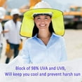 thumbnail image 1 of Yrmaups 2Pcs Summer Helmet Sun Protection Cloth, Hard Hat Sun Shield with Breathable Mesh Nape Protector, Foldable Sun Visor for Construction Outdoor Work, Safety Helmet Sunshade Cover, 1 of 9