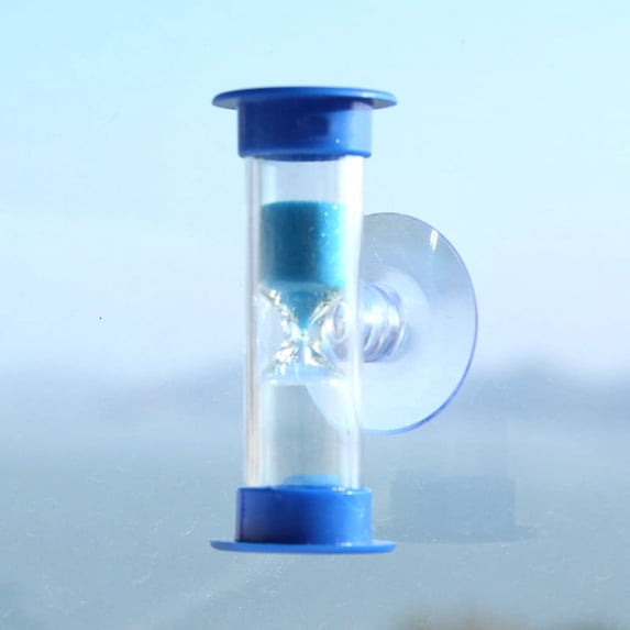 Yrmaups 3 Minute Hourglass Timer, Mini Sand Timer with Suction Cup for Shower and Teeth Brushing, Plastic Acrylic Bathroom Kitchen Timer, 3 Min Visual Timer forKidsAdults, Desk Classroom Office Decor