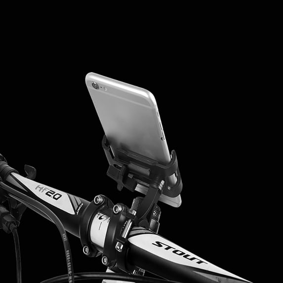 Yrmaups 3Pcs Motorcycle Phone Mount, Bike Handlebar Cell Phone Holder, Aluminum Alloy Motorcycle Phone Mount, Universal Adjustable Phone Mount for Motorcycle Bike Handlebar and Scooter, 360 Degree
