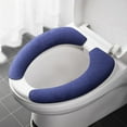 thumbnail image 1 of Yrmaups Adhesive Toilet Seat Cushion, Soft Velvet Padded Toilet Cover, Washable Household Toilet Seat Pad, Removable Bathroom Accessory, 1 of 3